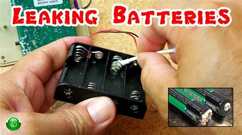 Easily Clean Battery Damage In Electronics Battery Hacks Power Tool