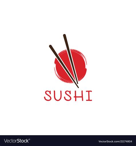 Sushi Logo Template Royalty Free Vector Image Vectorstock