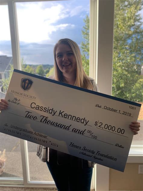 Cassidy Kennedy Undergraduate Achiever Scholarship Recipient Eastern