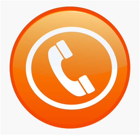 Phone Call Icon Png Telephone Logo Png Orange Transparent Png