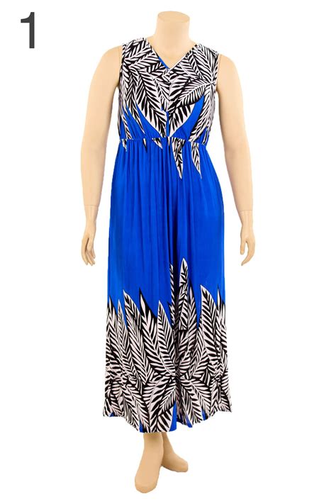 Womens Plus Size Printed Dress Long Maxi Sundress Boho Summer Smocked