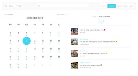 Modern Events Calendar The Ultimate Choice To Manage Events Online Noupe