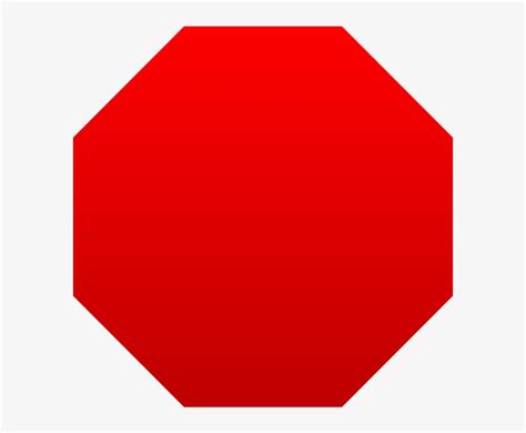 Octagon Shape Blank Stop Sign 600x600 Png Download Pngkit