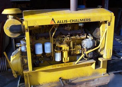 Allis Chalmers Diesel Power Unit Generator 180hp 6cyl