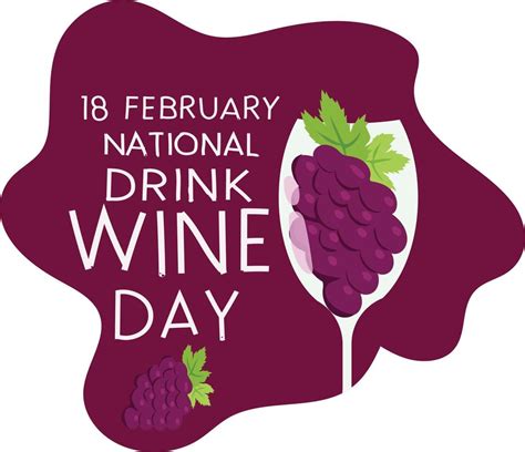 National Drink Wine Day Vector Illustration 20257903 Vector Art At