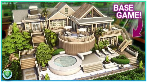 Luxury Base Game Mansion The Sims 4 Speed Build No Cc Sims Images And