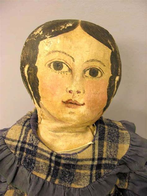 Oil Painted Cloth Doll 35 Gusseted Head Is Hand Nov 04 2006 Garth S Auction Inc In Oh