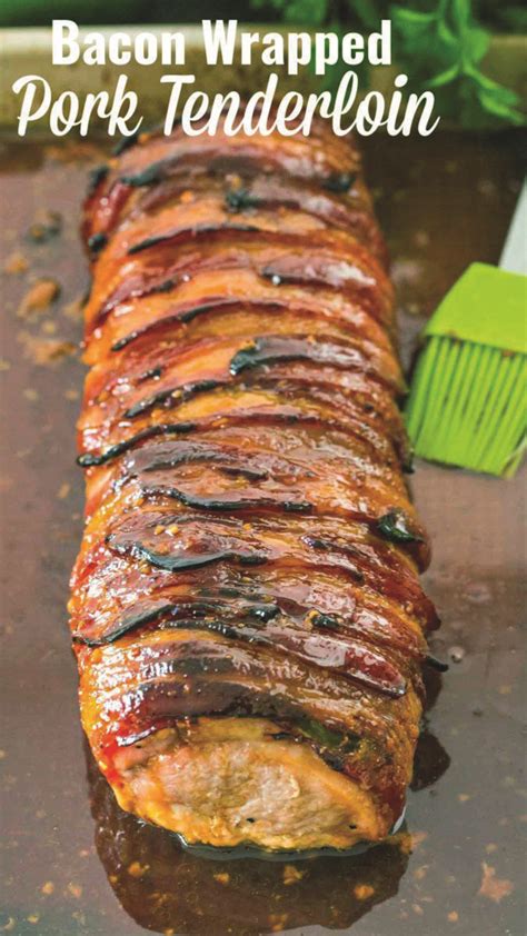 The meat will finish cooking from the residual heat and the juices. Roasted Pork Tenderloin | Pork tenderloin recipes, Bacon ...