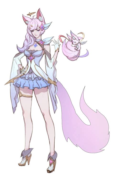 Star Guardian Ahri Concept Wallpapers And Fan Arts League Of Legends