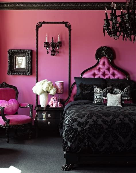 Pink And Black Bedrooms Ideas المرسال