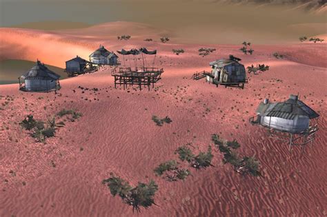 Kenshi has many zones with natural, earthy designs which are at odds with more outlandish areas like leviathan coast, gut, and venge. Settled Nomads | Kenshi Wiki | Fandom
