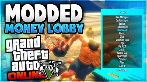 1:install the mod menu 2:do the moddings 3:unisstal the mod menu 4:play gta online. GTA 5 ONLINE - MODDED MONEY LOBBY GLITCH 1.39/1.28 - GTA 5 Mods [PS3, PS4, XBOX 360, XBOX ONE ...