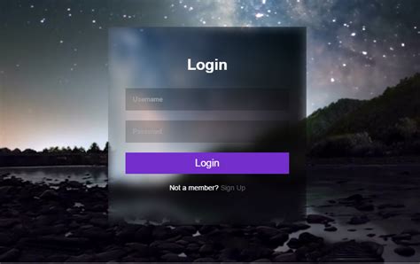 Login Page In Html And Css