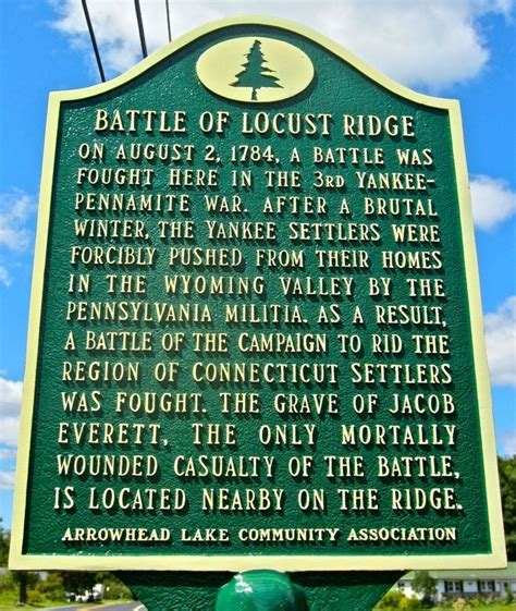 the battle of locust ridge historical marker