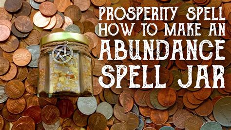 Prosperity Spell Abundance Jar Magical Crafting Witchcraft Money