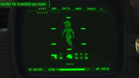 Vanilla Vault Girl Status Screen At Fallout 4 Nexus Mods And Community