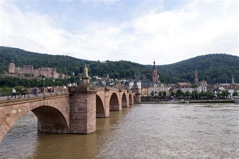 Karl Theodor Bridge Heidelberg Germany Editorial Photography Image