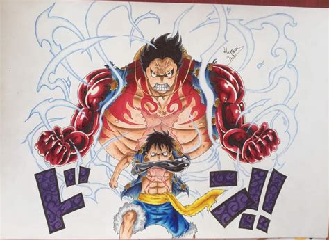 Also if you are wondering why his gear 2 smoke has lot of pink it's, because i tried to go for the strong world movie gear 2 effect. Dessin enfin terminé, j'espère que luffy gear 4 vous ...