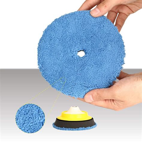 6 Microfiber Polishing Buffing Cleaning Pad Disc For Car Detailing