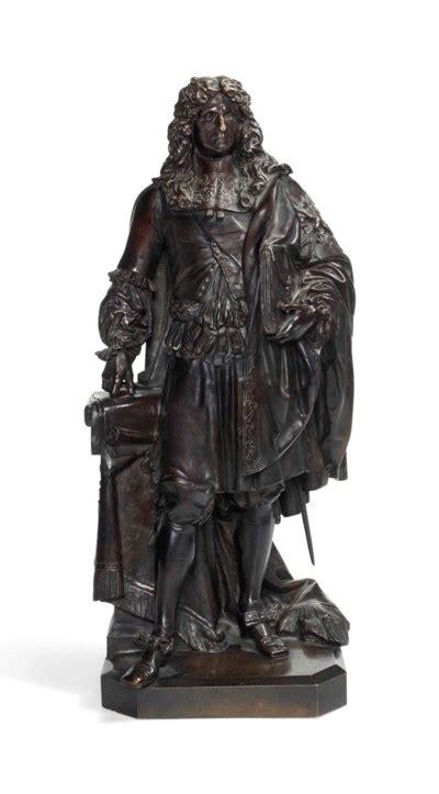 Figure En Bronze Representant Jean Baptiste Colbert 1619 1683 D