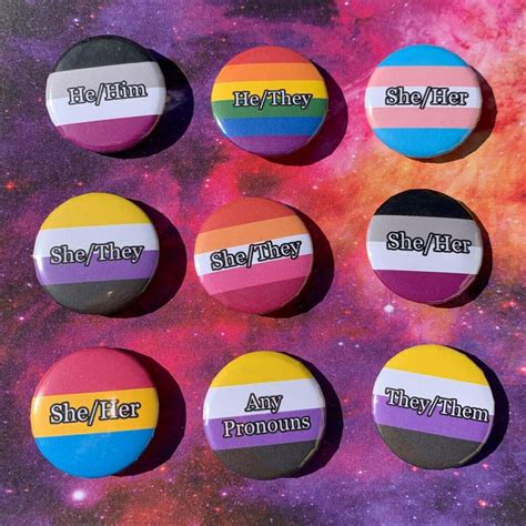 Cute Colourful And Fun Pin Designs For You To Rep Your Pronouns