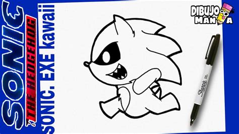 Como Dibujar A Sonicexe Kawaii Paso A Paso How To Draw Sonicexe