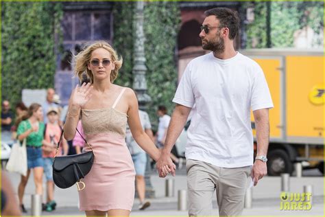 Jennifer Lawrence Cooke Maroney Hold Hands In Paris Photo