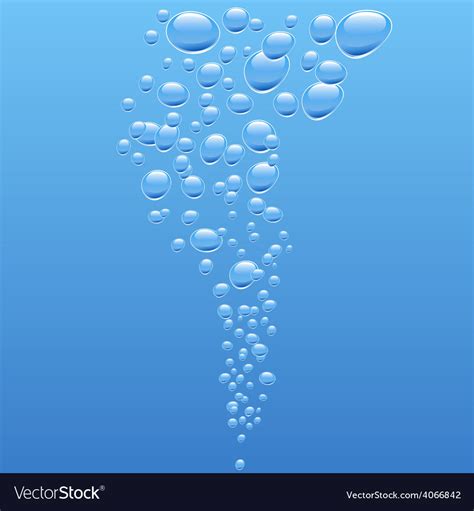 Bubbles In Water Royalty Free Vector Image Vectorstock