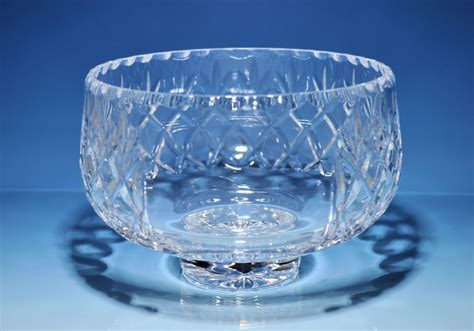 Cut Lead Crystal Bowl Michael Virden Glass