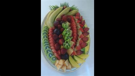 How To Cut And Arrange Fruit Platter Youtube