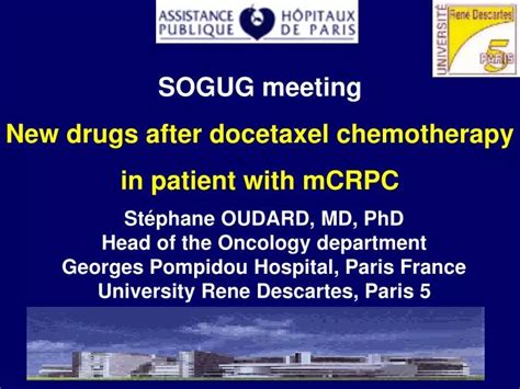 ppt sogug meeting new drugs after docetaxel chemotherapy in patient with mcrpc powerpoint