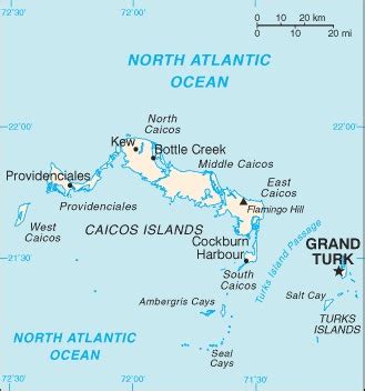 Turks And Caicos Islands Location Geography