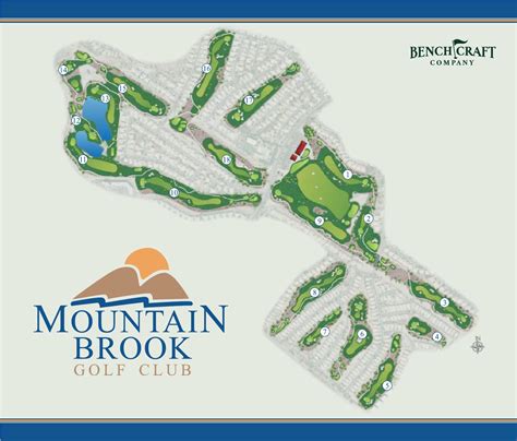Mountain Brook Golf Course Maps By Bench Craft By Bench Craft Company