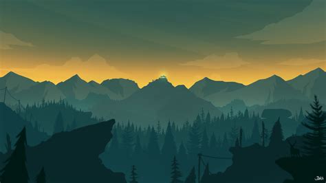 Feuerwache Tag Nacht Zyklus Firewatch Wallpaper 1920x1080