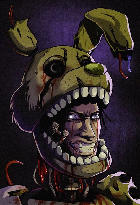 Fnaf Off With The Mask Springtrap By Ladyfiszi On Deviantart