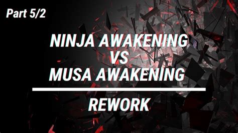 Black Desert Ninja Awakening Vs Musa Awakening Rework Pvp V Pt