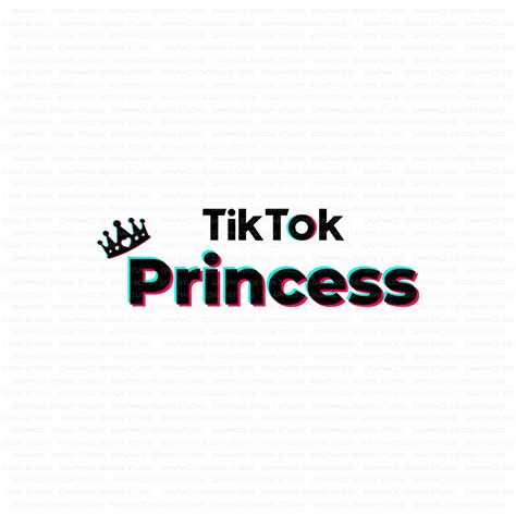 Tiktok Svg Tik Tok Princess Social Media Icon Svg Crown Etsy