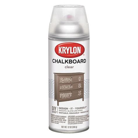 Krylon Spray Paint Clear Flat 12 Oz I00808000 Zoro