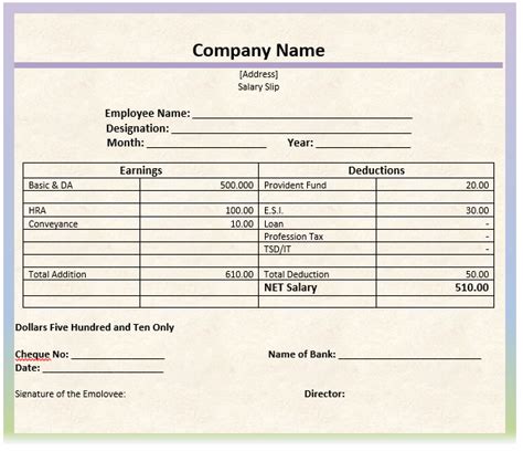 14 Free Salary Slip Templates Ms Word Excel And Pdf Samples Word