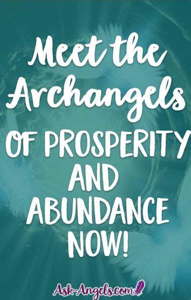 Archangels Of Prosperity And Abundance Archangels Money Prayer