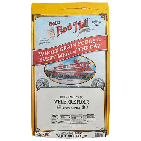 Rice flours tend to be grainy compared to other flours. Bob's Red Mill Gluten-Free Flour (White Rice) - Bulk 25 lb.