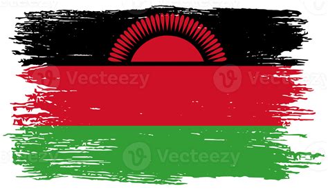 Malawi Flag Brush Paint Textured 37796443 Png