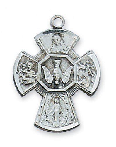 catholic four way medal 19217