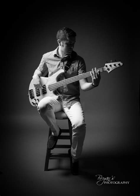 Nicks Bass Guitar Photoshoot Musician Photography Senior Boy