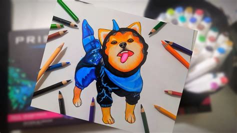 Nuevos Marcadores Prismacolor Premier Dibujando La Mascota Shiba