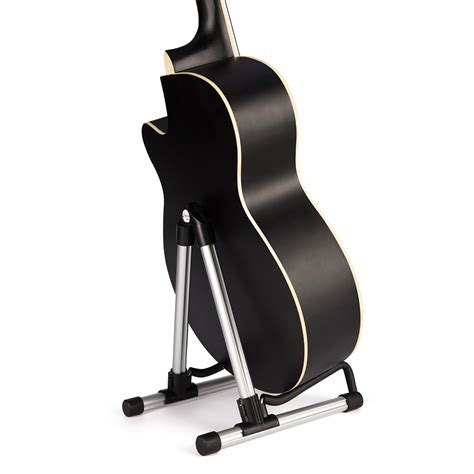 Portable Folding Electric Acoustic Bass Guitar Stand A Frame Floor Rack