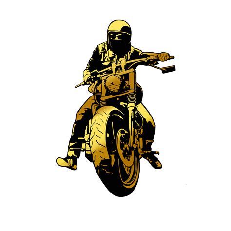 Gold Rider Motorcycle 16731482 Png