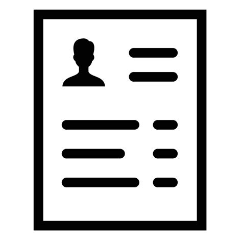 Resume Icon Vector At Collection Of Resume Icon
