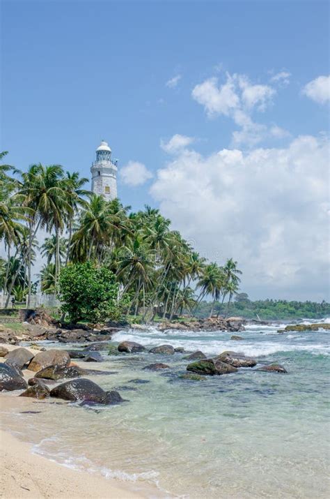 Dondra Lighthouse Southern Point Sri Lanka Stock Image Image Of