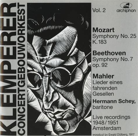 Otto Klemperper Concertgebouworkest Vol 2 Album By Otto Klemperer